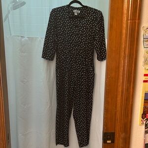 Vintage Black Floral Button-Up romper only one like it custom boutique love this